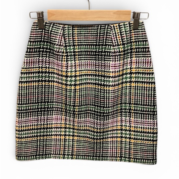 LOFT Petite Multicolor Wool Blend Skirt - Picture 2 of 6